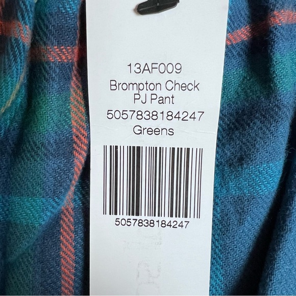 NWT Long Tall Sally Brompton Check PJ Pant In Greens - Picture 7 of 10